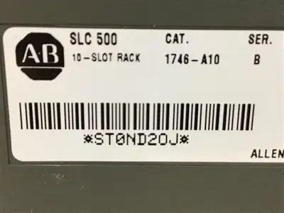 USED ALLEN BRADLEY 1746-P2 SER C / 1746-A10 SER B
