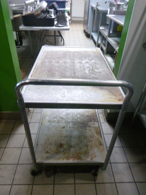 2 Shelf Stainless Utility Cart