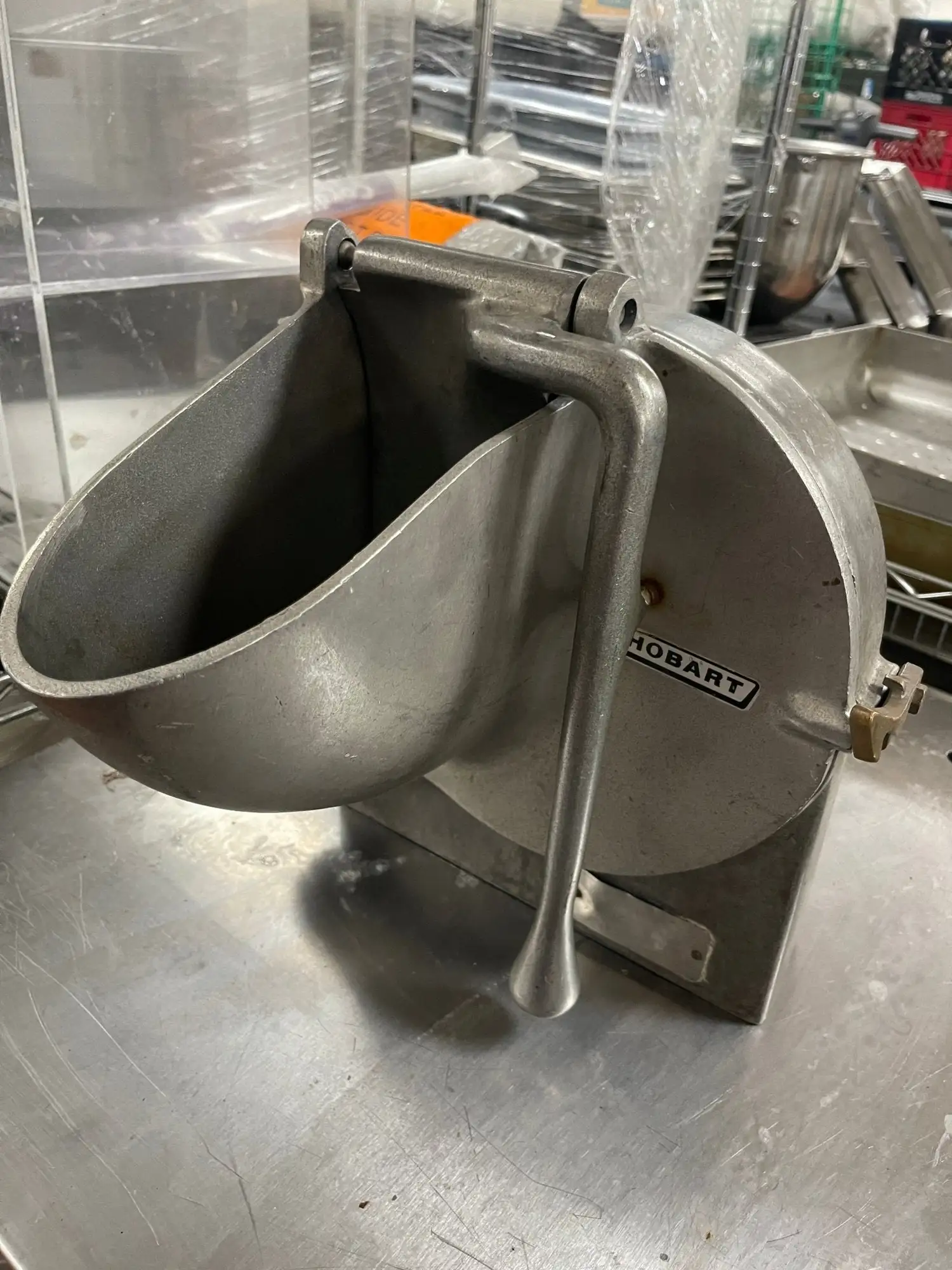 Used Hobart Used 9" Hobart VS9-12 Vegetable Slicer Attachment for No. 12 Hub Food, Restaurant, & Bakery Parts & Accessories Illinois US | Falcon Restaurant Supply #1375672