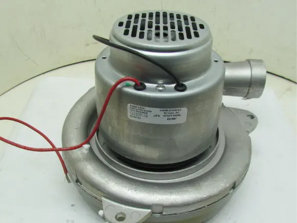Ametek 122207-18 2-Stage 1-Speed Vacuum Motor/Blower Tangential 24VDC 130 CFM