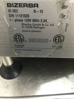 Bizerba GSPH 2015 Deli Slicer Fully Refurbished