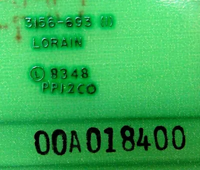 USED LORAIN 4872-257 CIRCUIT BOARD 00A018400 4872257 3156-693