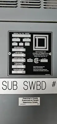 USED 2017 SQUARE D QED