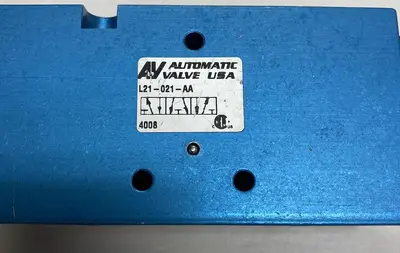 Used AUTOMATIC VALVE L21-021-AA Pump & Valve Parts | Surplus Asset Holdings #1216175