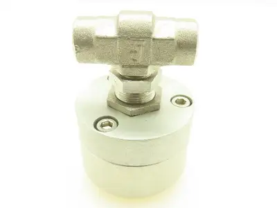 Parker 2F-V4L0-11AD-SS Series Pneumatic Inline Needle Valve 316 SS Air 1/8" Port