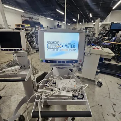 Used PT Medical Technologies Covidien Invos Cerebral Somatic Oximeter With Stand ( LOT Of 3) Patient Monitors Texas US | PT Medical Technologies #1459004