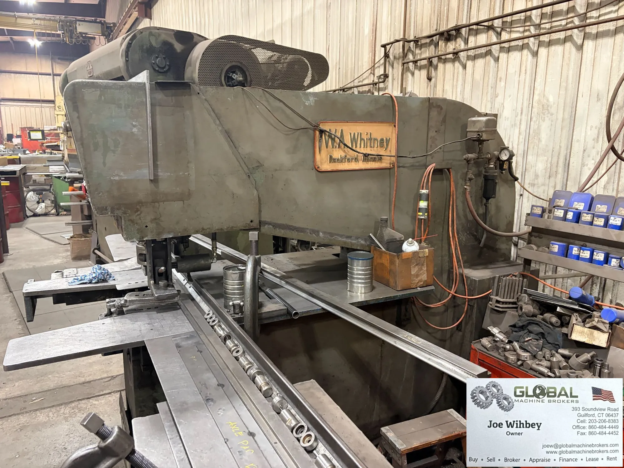 W.A. WHITNEY 627 C-Frame 30 Ton Hydraulic Sheetmetal Punch Press