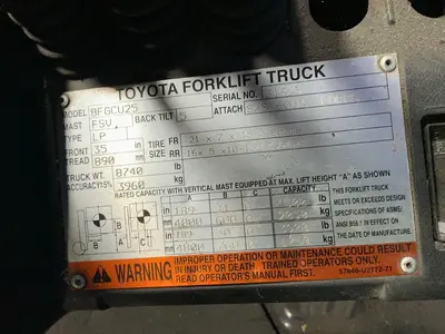 Used TOYOTA 8FGCU25 Misc Forklifts Ohio US | HGR 24 #1567460