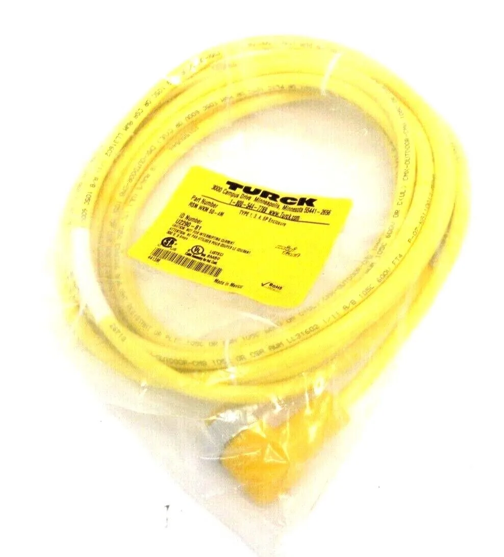 NEW TURK RSMWKM50-4M CORDSET U2290-81 RSMWKM504M
