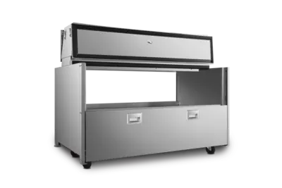 New | in-Stock Atosa New Atosa AMC-5802 58" Forced Air Milk Cooler - Double Access Bottle Coolers Illinois US | Falcon Restaurant Supply #1375598