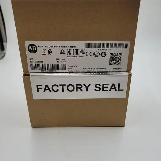 NEW ALLEN-BRADLEY NEW IN BOX FACTORY SEALED 1734-AENTR ALLEN-BRADLEY DUAL PORT NETWORK ADAPTOR
