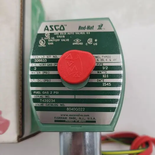 New | in-Stock ASCO ASCO RED HAT (WATER TIGHT & EXPLOSION PROOF) SOLENOID AUTO VALVE T439234 - NEW IN BOX Pump & Valve Parts | ND Industrial Surplus #1218776