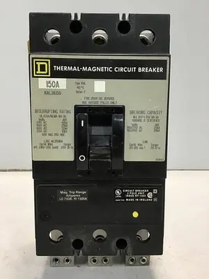 USED SQUARE D KAL36150 & SWITCH