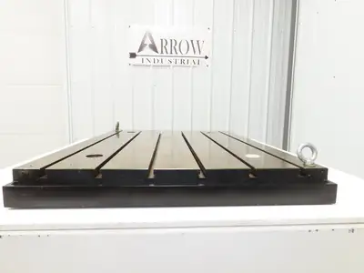 Milling Machine Work Table Top T Slotted Top 39x30" Base 3" Thick Weld Jig