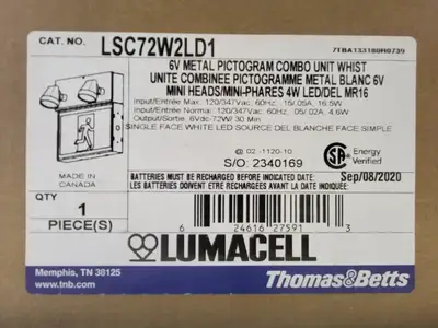 NEW THOMAS & BETTS LSC72W2LD1