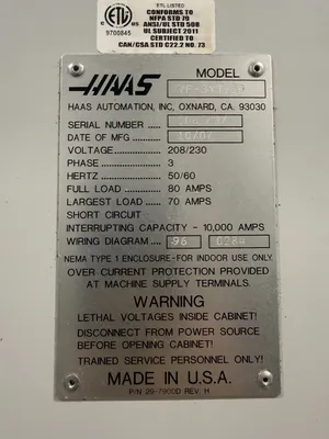 2007 HAAS VF-3YT/50 Vertical Machining Centers | GMT (20)