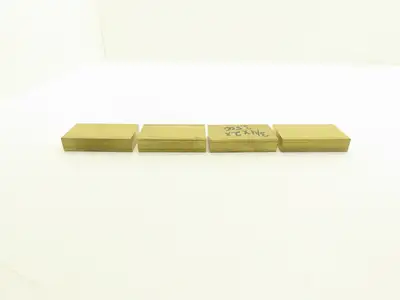 360 Yellow Brass Stock Rectangle Flat Bar 3/4"x 2"x 3-1/2"L  Lot of 4pcs