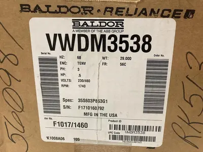 USED BALDOR VWDM3538