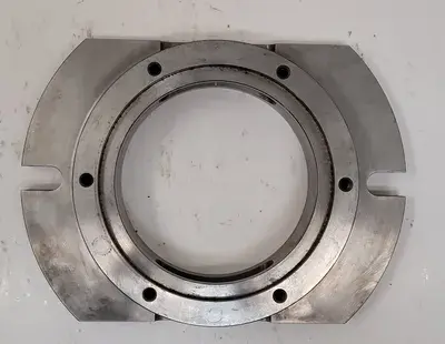 MOUNTING PLATE, 7" DIAMETER, BASE 10"X7", THROUGH HOLE ID 5"