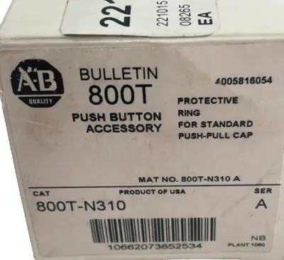 ALLEN BRADLEY 800T-N310 PROTECTIVE GUARD SER. A 800TN310 LOT OF 2