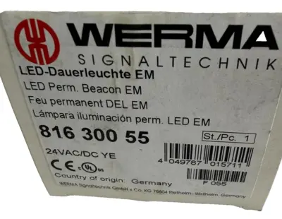 NEW WERMA 816 300 55 SIGNAL BEACON 24VAC/DC 816 X00 55 81630055