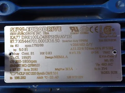 USED 2015 MOTION INDEX DRIVES RT 40012360RHCV1006