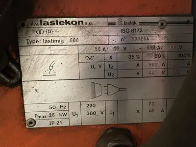 USED LASTEK LASTIMIG 600