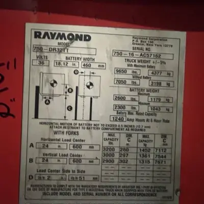 Used 2016 RAYMOND 750DR32TT Misc Forklifts Illinois US | Somerset Equipment Sales #1542803
