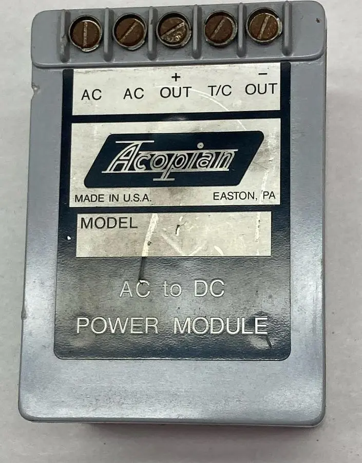 Used ACOPIAN _UNKNOWN_ Miscellaneous Equipment (Electrical & Power) Ohio US | Surplus Asset Holdings #1425387
