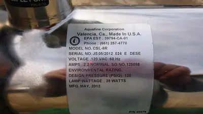 USED AQUAFINE CSL-6R