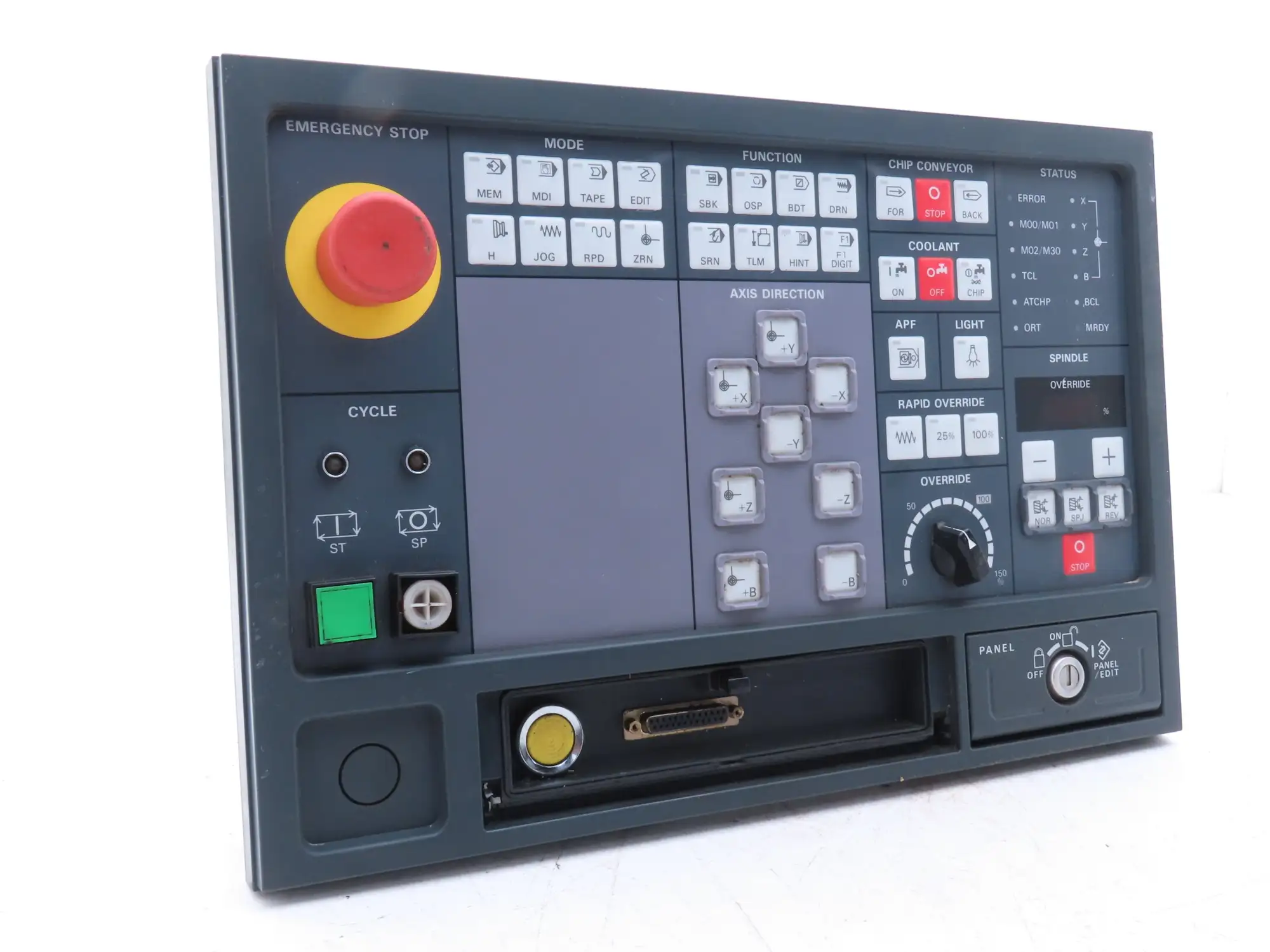 Mori Seiki SH-630 HMI Operator Push Button Control Panel Unit E54017B01 READ