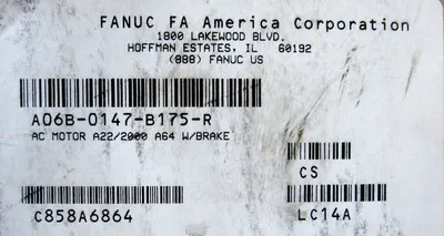 NEW FANUC A06B-0147-B175-R SERVO MOTOR WITH BRAKE A06B0147B175R A22/2000