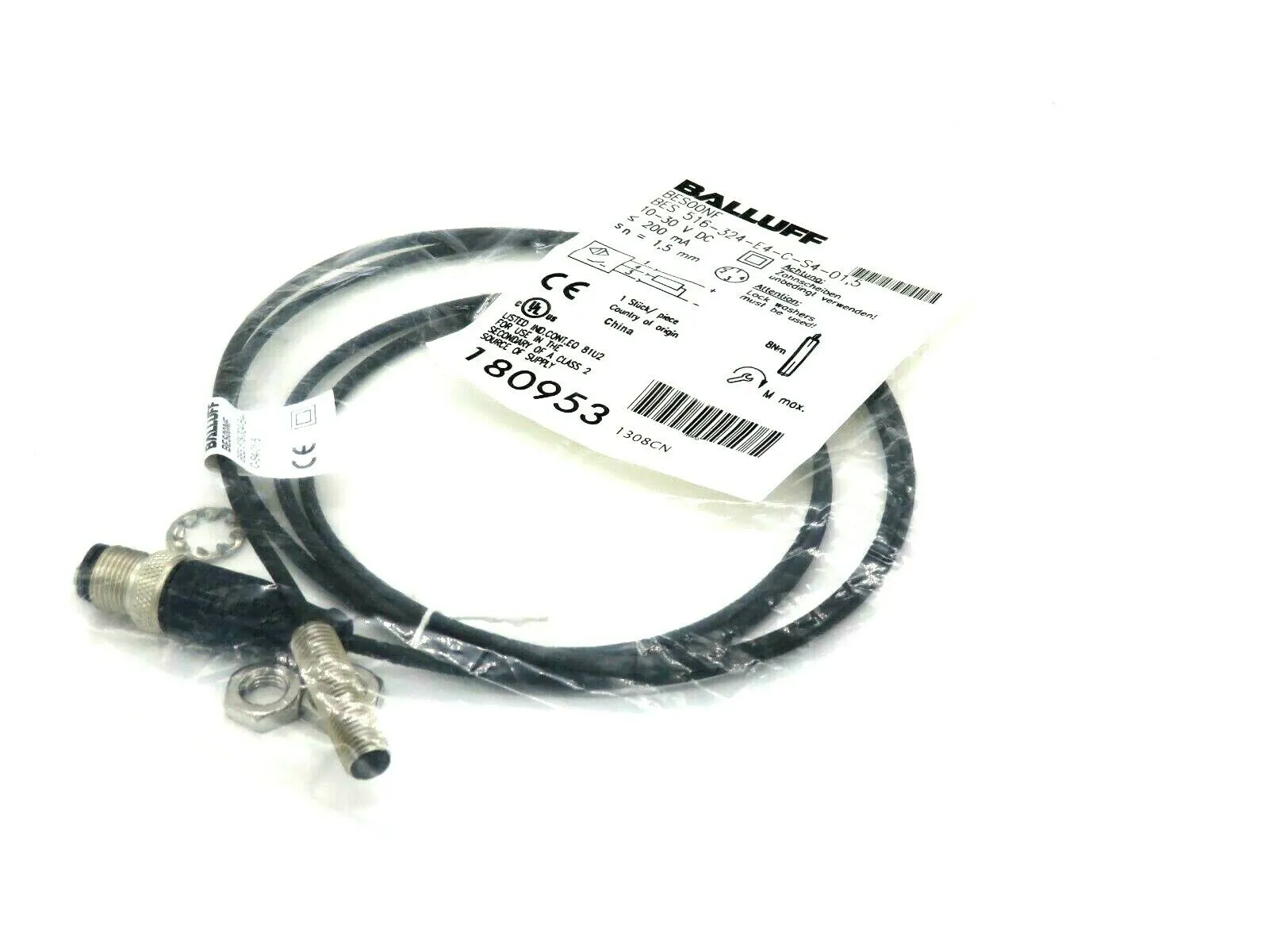 NEW BALLUFF BES 516-324-E4-C-S4-01,5 INDUCTIVE SENSOR BES00NF BES516324E4CS4015