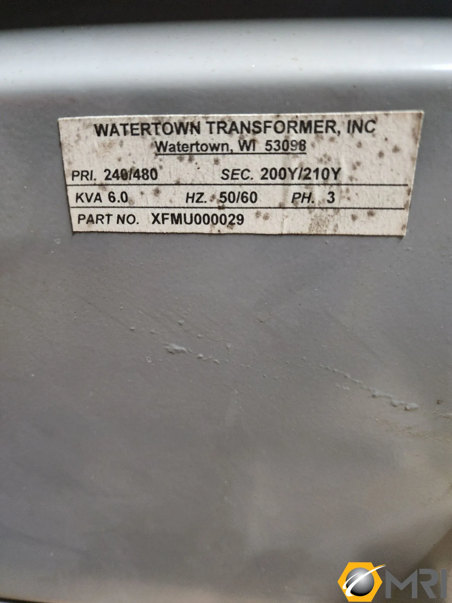 Watertown6KVA 240/480 Transformer, New in 2021, | SB 7611526
