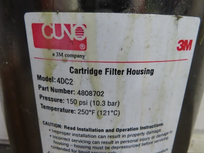 Cuno Filter, 3M, stainless steel housing, 4 cartridges