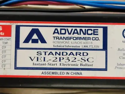 USED ADVANCE TRANFORMER CO VEL-2P32-SC