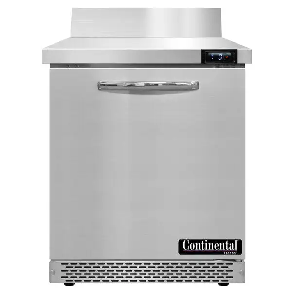 New | in-Stock Continental Old Stock 27" Continental SWF27NBS-FB Front Breathing Worktop Freezer - 7.4 Cu. Ft. 120V Worktop Freezers Illinois US | Falcon Restaurant Supply #1375830