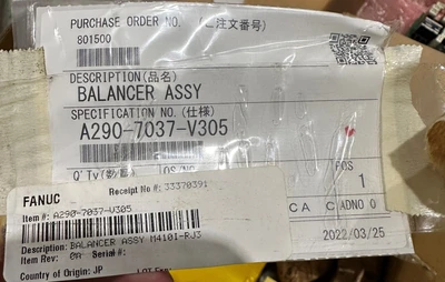 FANUC ROBOT BALANCE - A290-7037-V305