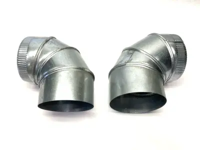 Used Imperial Adjustable Furnace Elbow 90°, 26 Gauge, 6" LOT OF 2 HVAC Parts and Equipment Michigan US | Maverick Industrial Sales #1395645