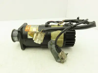 Sanyo Denki V720B-412EL7 Super V DC Servo Brake Motor 80 VDC W/Encoder 24V Brake