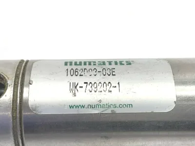 USED NUMATICS 1-1/16" BORE DOUBLE ACTING PNEUMATIC CYLINDER