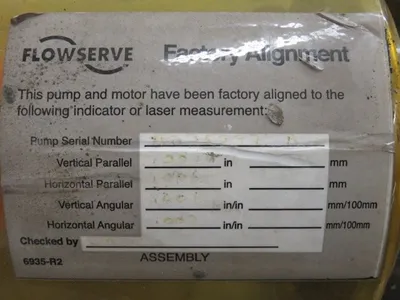 Durco pump model MK3 STD size 1K3x1.5-82/64RV , material CD4M with base and 575v Motor