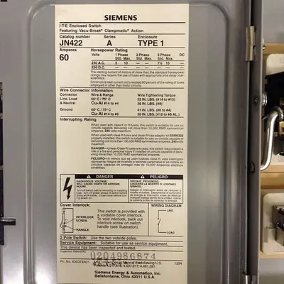 USED SIEMENS JN422
