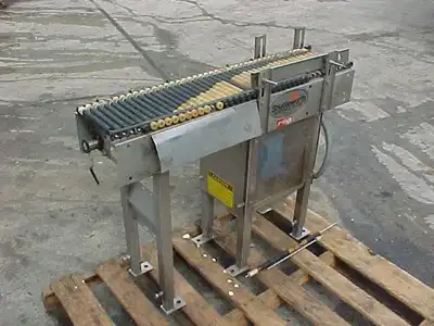 USED SHUTTLE WORTH CONVEYOR 8 WIDE X 36 LONG
