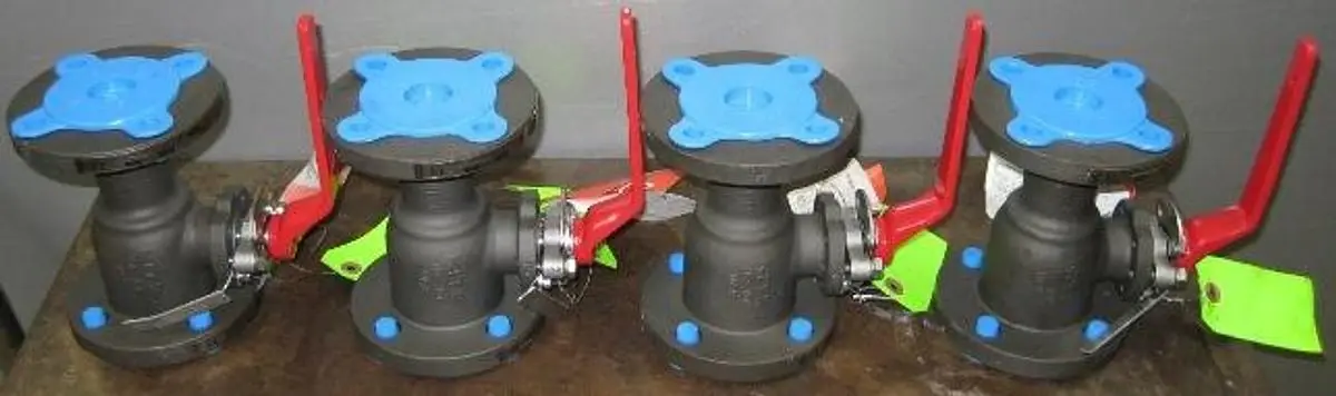 QTY. 4. KITZ CORPORATION 1-1/2 150 FLANGED WCB BAL...