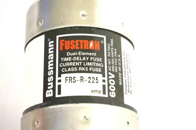 2 NEW BUSSMAN FUSETRON FRS-R-225 FUSES FRSR225