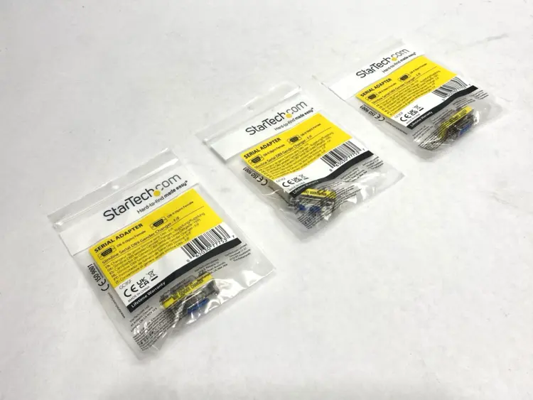 New | in-Stock STARTECH SLIMLINE DB9 GENDER CHANGER 9-PIN F/F LOT OF 3 Pins | Maverick Industrial Sales #1100292
