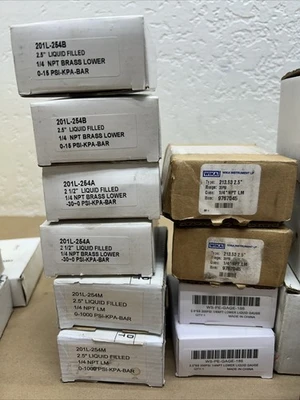 42 QTY! BULK LOT- Gauges NIB See Photos For Sizes And P/N's