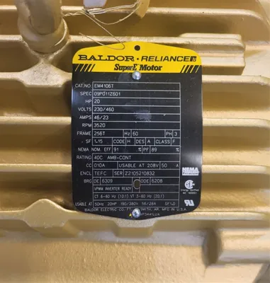 NEW ABB BALDOR 20 HP
