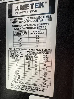 AMETEK PF3-480-225-CL-NO-01 Electrical/PLC/Automation | ESS Industrial Equipment Sales (10)